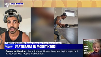 Ce carreleur cartonne sur TikTok se filmant son travail