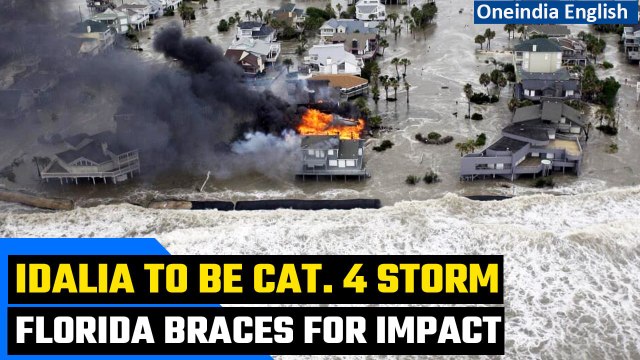 Hurricane Idalia to become a Category 4 storm as it closes in on Florida | Oneindia News