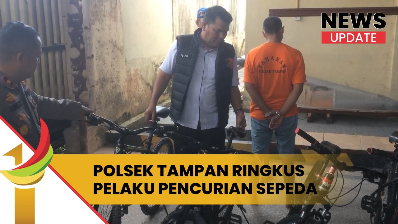 Polsek Tampan Ringkus Pelaku Pencurian Sepeda