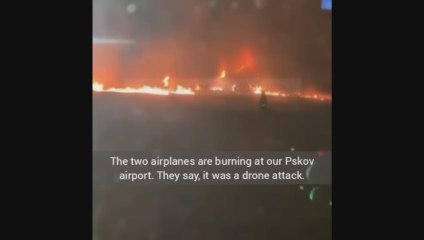 Ucraina, droni contro gli aerei della Russia - Video