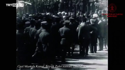 Atatürk'ün Büyük Zafer sonrası TBMM ziyaretinden nadir görüntüler