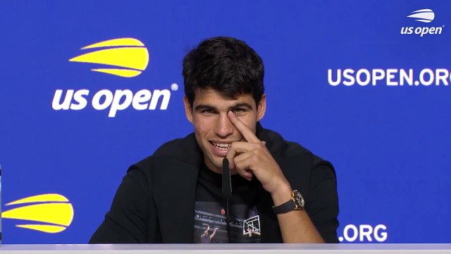 US Open 2023 - Carlos Alcaraz : I thought of Rafael Nadal when he wore them. He won the US Open, didn't he?
