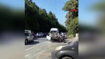 Sarıyer'de Otomobil Takla Attı: Sürücü Ağır Yaralandı