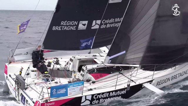 La Solitaire du Figaro Paprec 2023 : MARDI 29082023 - VICTOR LE PAPE REGION BRETAGNE - CMB ESPOIR PARTAGER