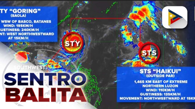 Bagyong #GoringPH, patuloy na nanalasa sa Hilagang Luzon; bagyo sa labas ng PAR, lumakas pa