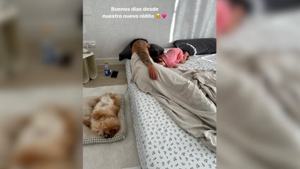 Violeta Mangriñán y Fabbio pasan su primera noche en la nueva casa de Madrid