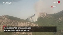 İzmir Kemalpaşa'da orman yangını: Kısmen kontrol altına alındı