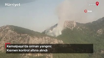 İzmir Kemalpaşa'da orman yangını: Kısmen kontrol altına alındı