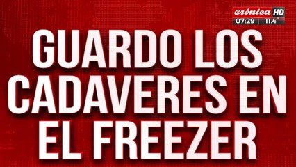 Macabro: asesinó a su familia y guardó los cadáveres en el freezer