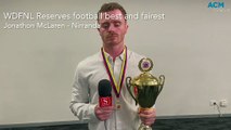 WDFNL awards: Reserves football league best and fairest winner Jonathon McLaren