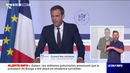Olivier Véran: "La France condamne le coup d'État militaire qui est en cours au Gabon"