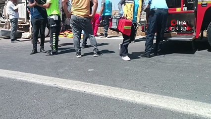 Devrilen kamyonun sürücüsü öldü, yakınlarının feryadı yürek dağladı