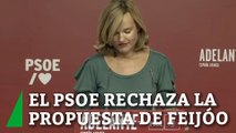 El PSOE rechaza la propuesta de Feijóo y no apoyará su investidura: 