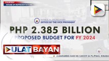 2024 proposed budget ng OVP, mabilis na nakalusot sa komite ng Kamara