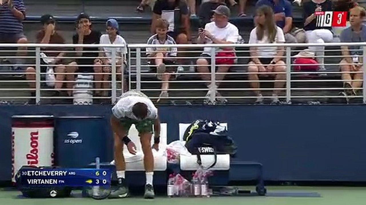 Tomás Etcheverry ganó una batalla en US Open y avanzó a segunda ronda