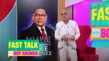 Fast Talk with Boy Abunda: Ang taong may tatak na boses at matapang na pagbabalita (Episode 155)