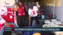 PMI Gorontalo Distribusi Air Bersih Kepada Warga Terdampak Kekeringan di Bone Bolango