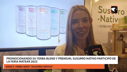 Promocionando su yerba blend y premium, Susurro Nativo participó de la Feria Matear 2023