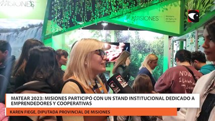 MATEAR 2023: Misiones participó con un stand institucional dedicado a emprendedores y cooperativas