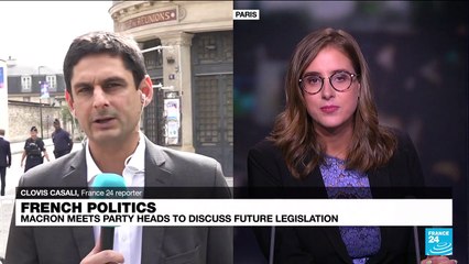 Macron meets opposition party chiefs for 'frank and direct discussion'