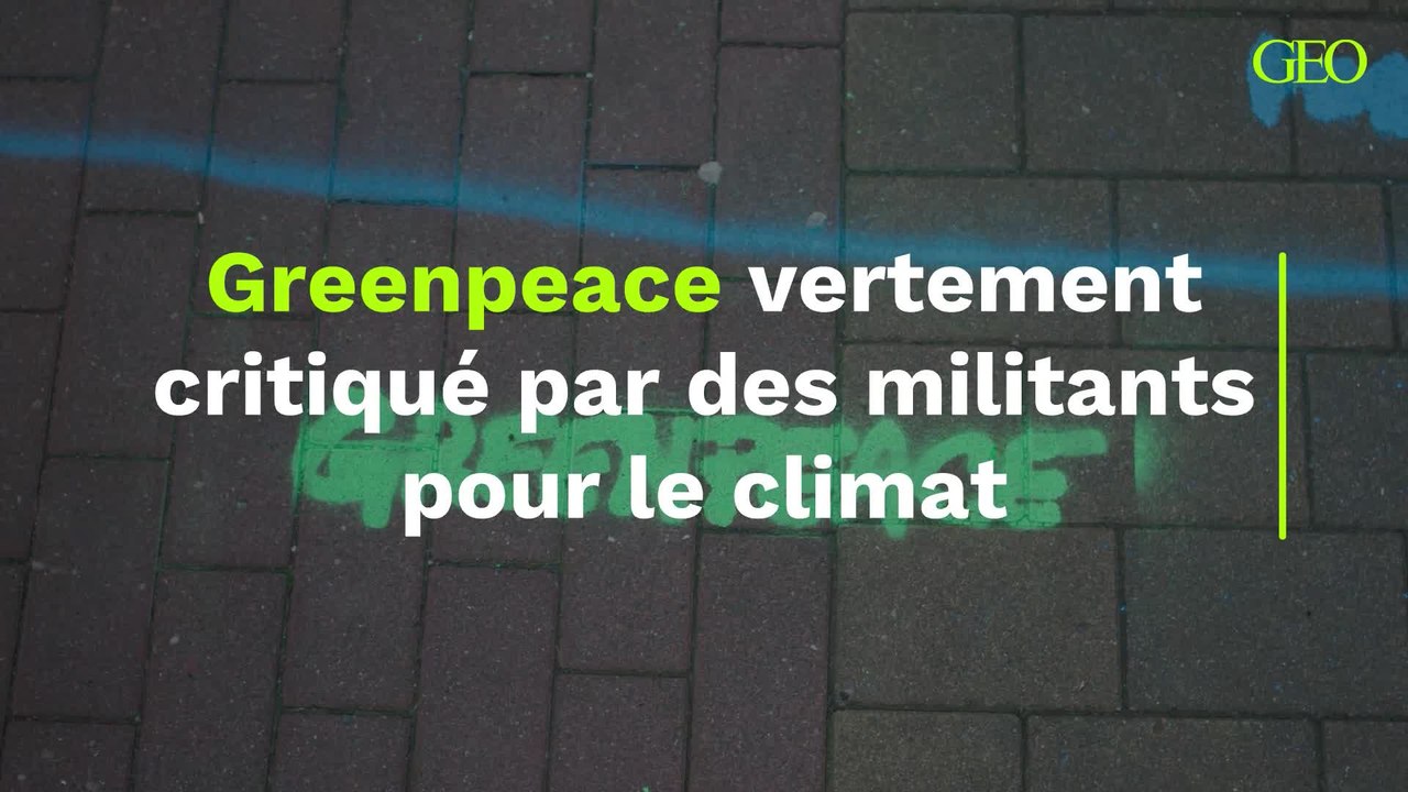 Greenpeace vertement critiqué par des militants pour le climat