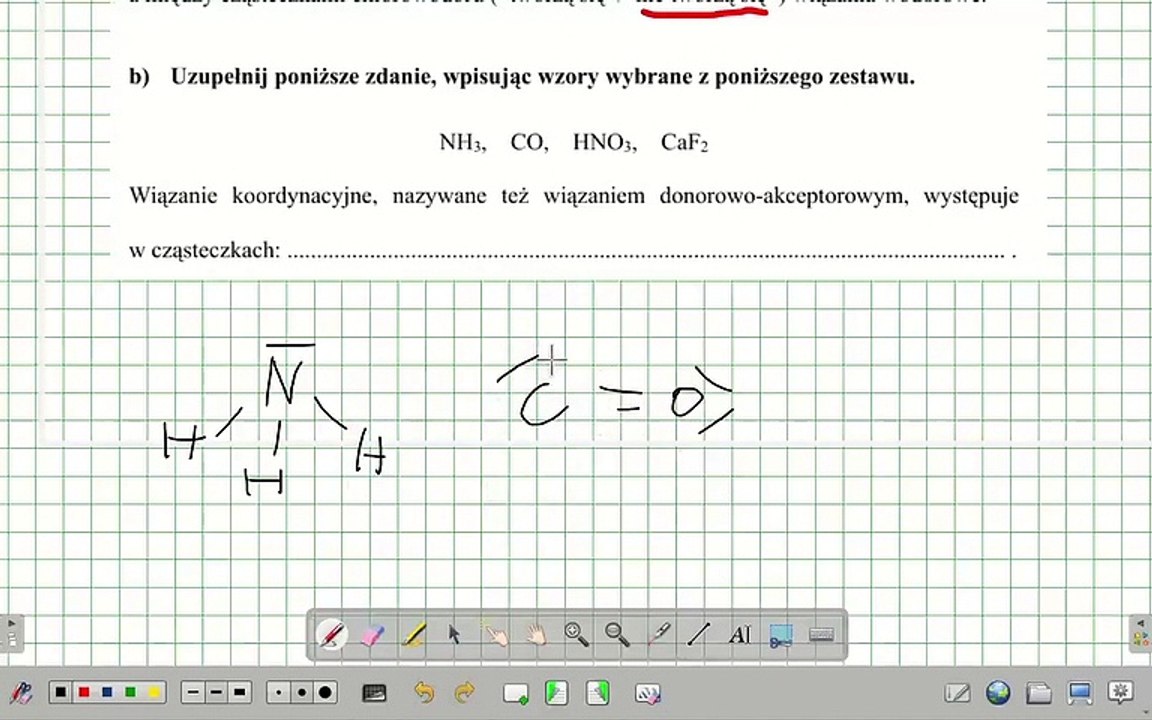 ZADANIE 3 CKE 2012 CZERWIEC WIĄZANIA WODOROWE TEMP BUDOWA CZĄSTECZKI