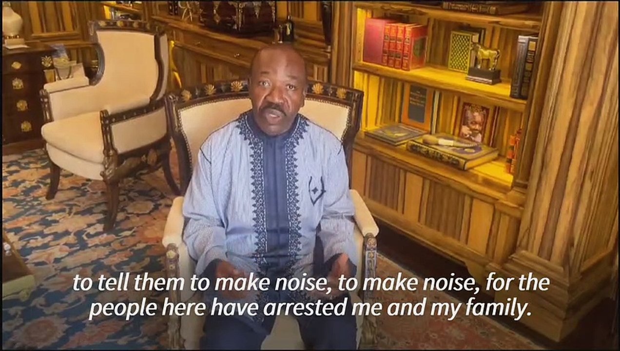 From house arrest, Gabon President Bongo calls on his friends around world to 'make noise'