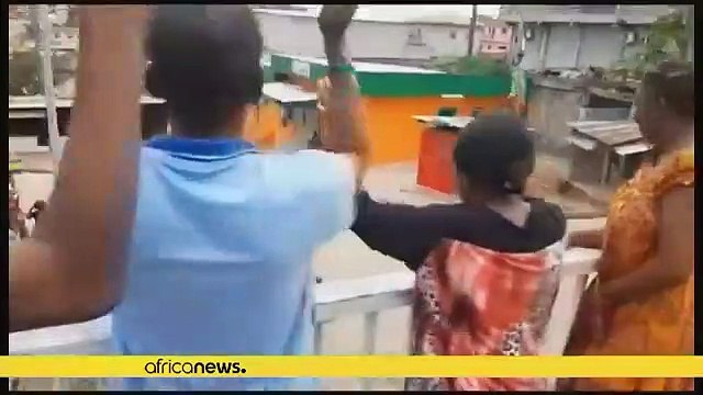 Gabon- Residents of Libreville cheer in the streets after military officers sack Ali Bongo
