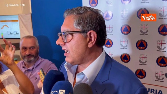 Maltempo in Liguria, Toti: Grazie ai cittadini che hanno ascoltato indicazioni