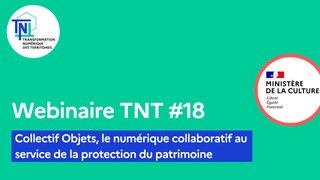 Webinaire TNT #18 - Collectif Objets - Le numérique collaboratif au service de la protection du patrimoine