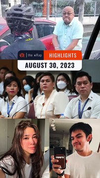 Rappler's highlights: Road rage video, Sandro Marcos, Moira dela Torre | The wRap | August 30, 2023
