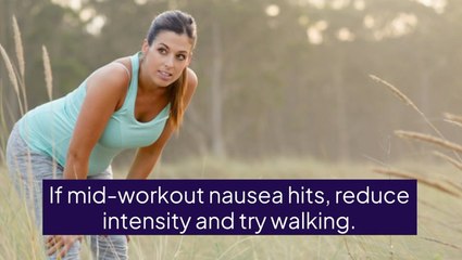 7 Reasons for Nausea After a Workout