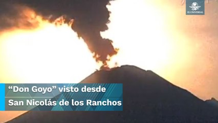 Popocatépetl regala majestuosa postal con la luna llena de fondo