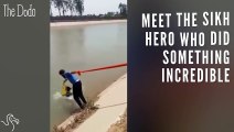 Man Uses Turban To Rescue Drowning Dog   The Dodo