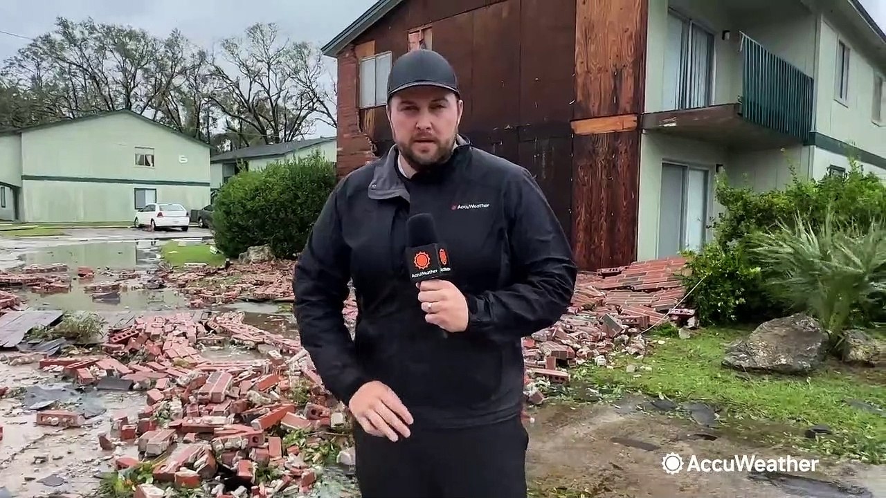 Apartments damaged by Hurricane Idalia video Dailymotion