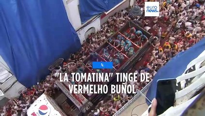 Batalha campal termina em tomatada