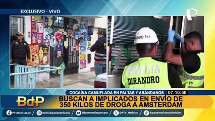 Callao: Buscan a implicados en envío de 315 kilos de droga a Países Bajos