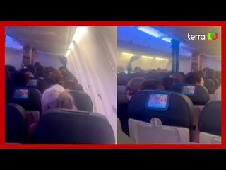 Vídeo mostra passageiros em pânico durante turbulência em voo na Espanha