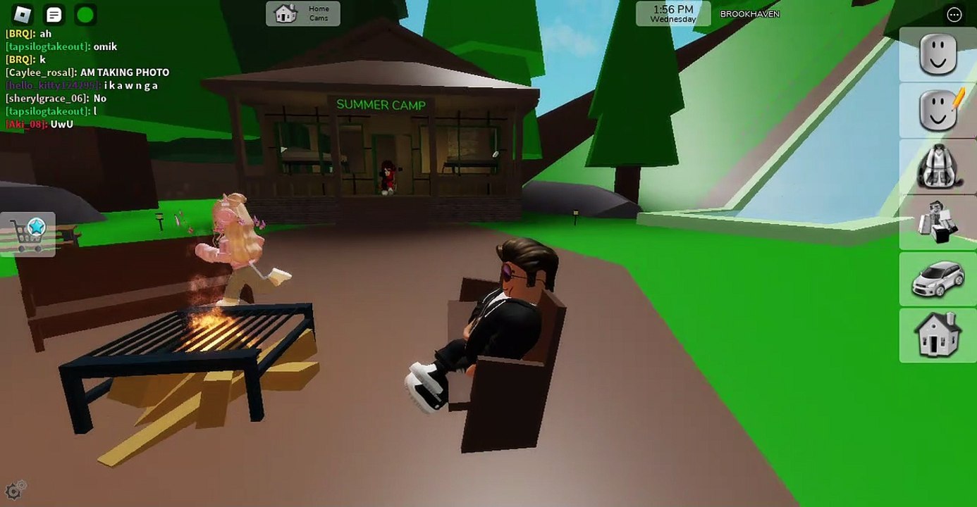 Brookhaven camping gameplay Roblox