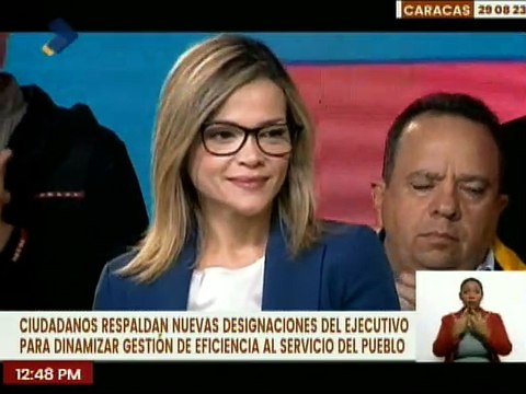 Caraqueños apoyan los nombramientos de los nuevos funcionarios públicos en pro del avance nacional