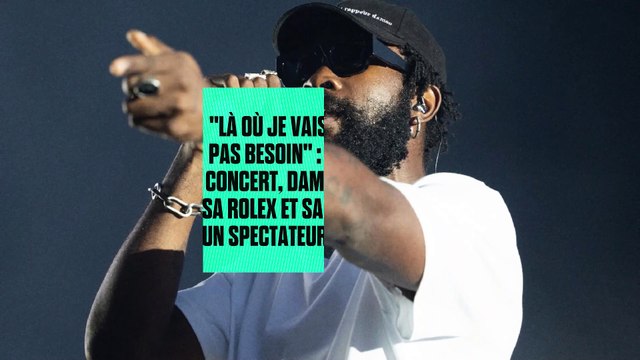 Là où je vais, j'en ai pas besoin : en plein concert, Damso offre sa Rolex et sa chaîne à un spectateur ! (vidéo)