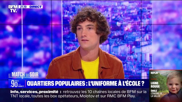 Uniforme à l'école: Au nom de l'égalité, on va stigmatiser les quartiers populaires selon Pablo Pillaud-Vivien