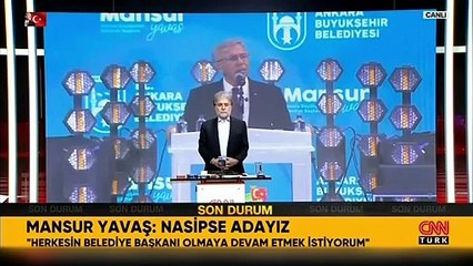 Mansur Yavaş: Nasipse adayız