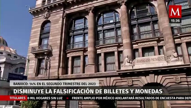 Falsificación de billetes y monedas en México disminuye; informa Banxico