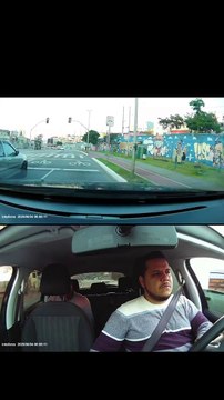 Un motard qui passe brise le miroir