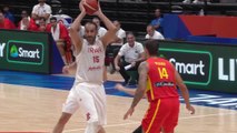 Spain concede insane overhead bounce pass dime