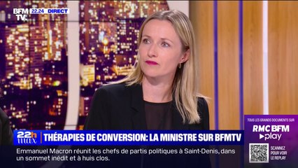 Bérangère Couillard à propos de l'association "Torrents de vie" qui propose des thérapies de conversion: "Jusqu'ici, il n'y avait pas eu de dépôt de plainte"