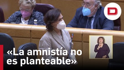 El Gobierno, en 2021: «La amnistía no es planteable en un estado constitucional y democrático»