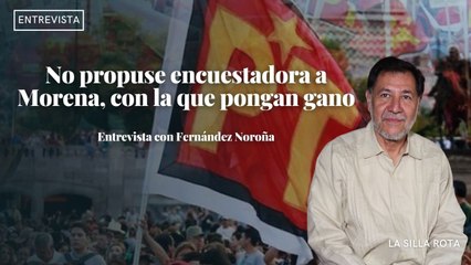 No propuse encuestadora a Morena, con la que pongan gano: Fernández Noroña
