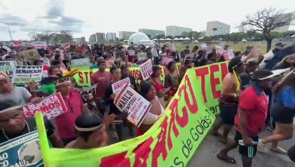 Indígenas se mobilizam para acompanhar julgamento do marco temporal